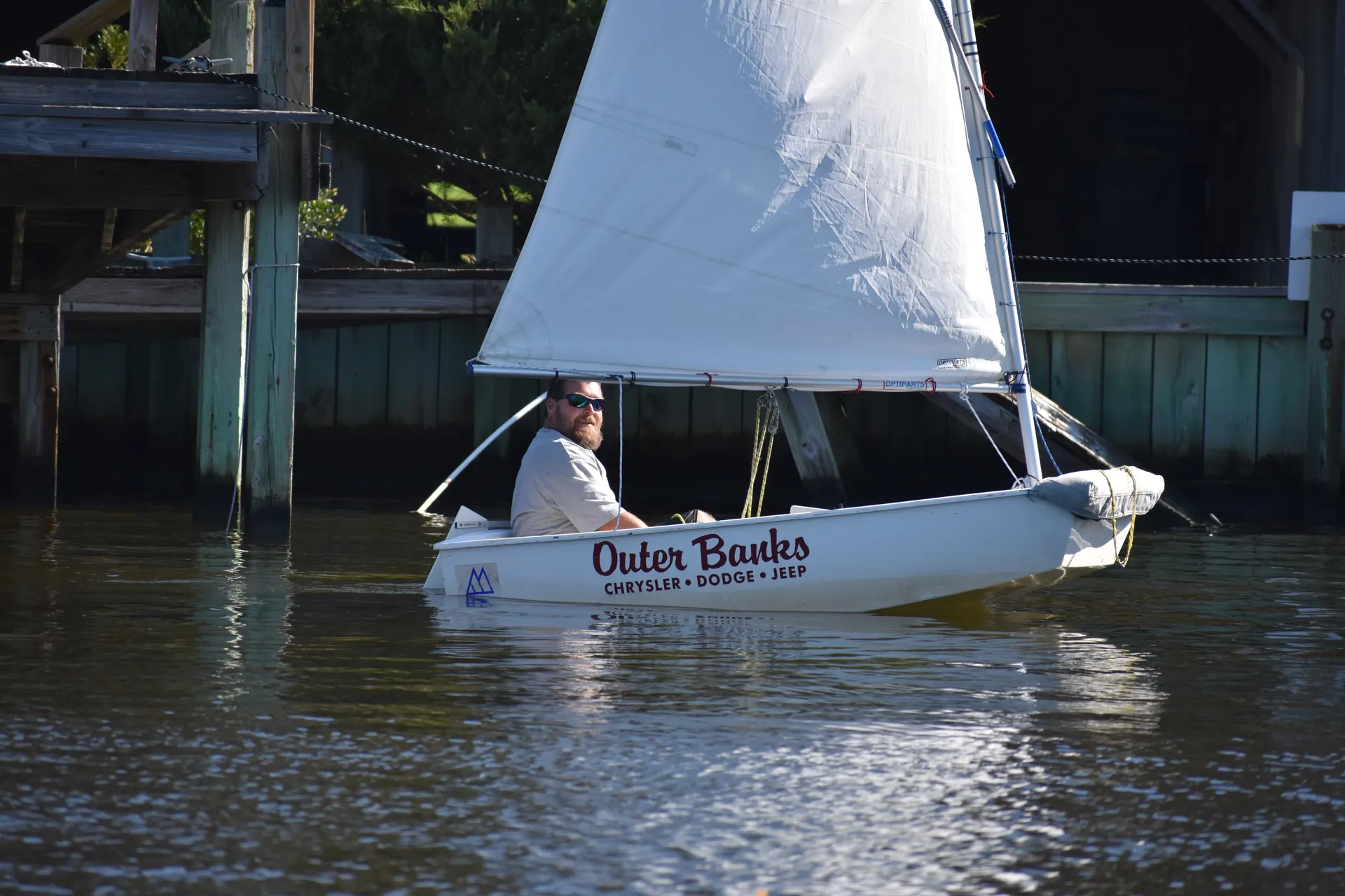 Sailing an Optimist on the Outer Banks